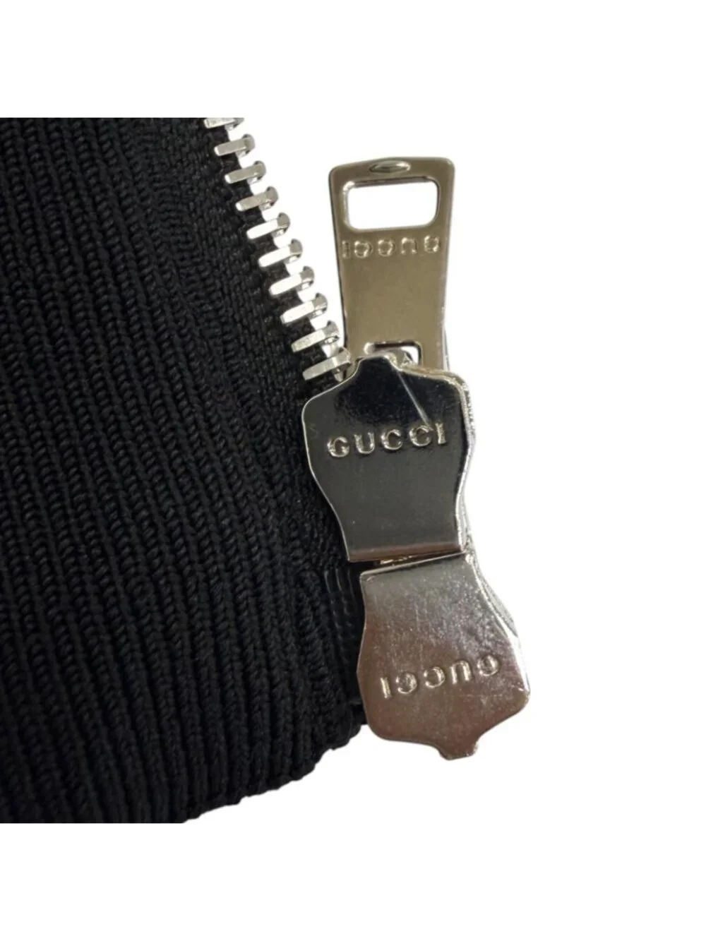 Gucci GG Canvas Contrast Zip Jacket Hoodie Black